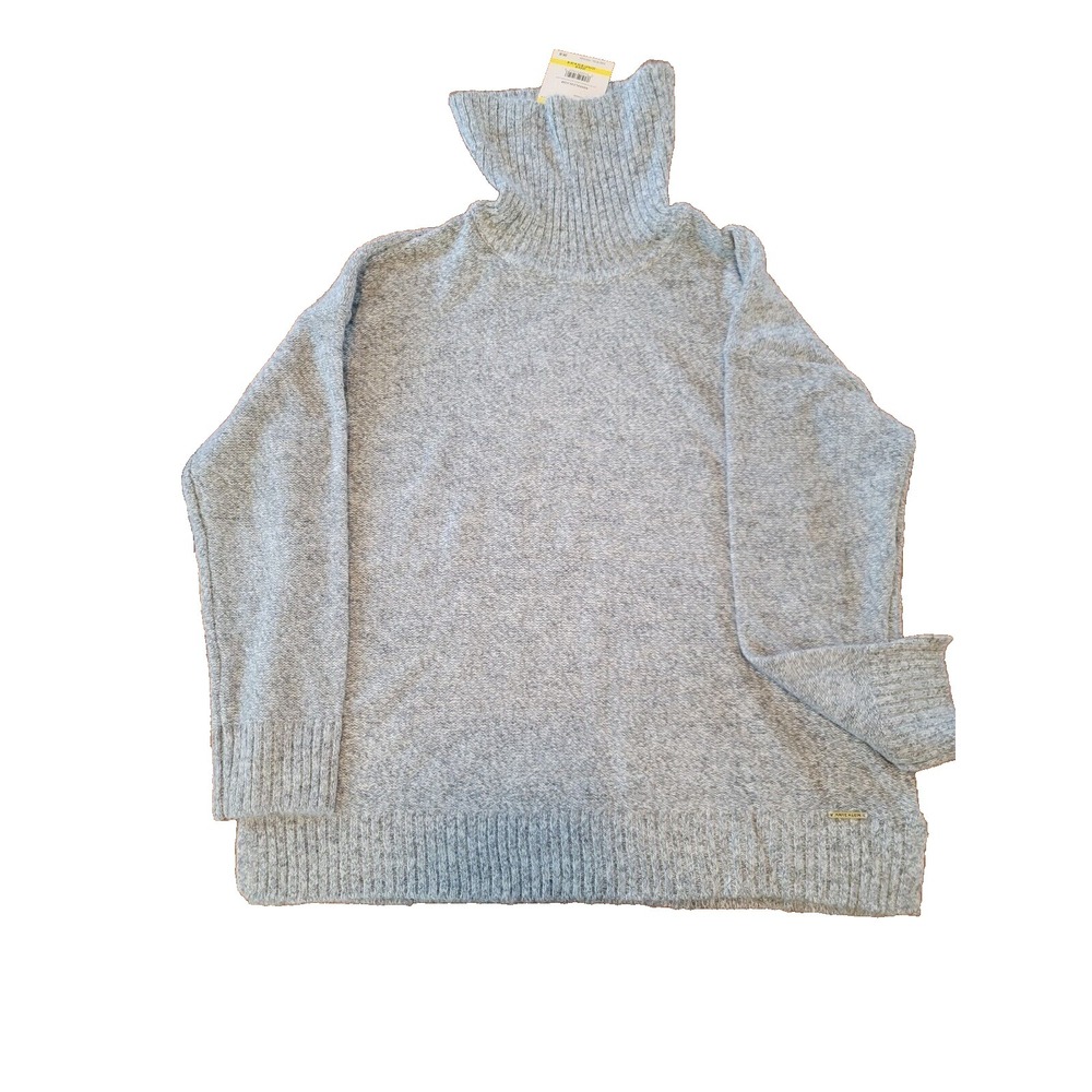 Anne Klein Woman's M NWT Grey Turtleneck sweater metal logo tag 15% PRICE DROP!!